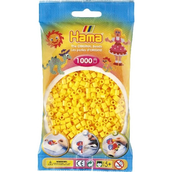HAMA / SAC DE PERLES JAUNES 1000