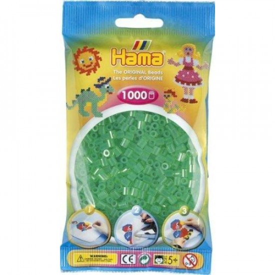 HAMA / SAC DE PERLES TRANS VERT 1000