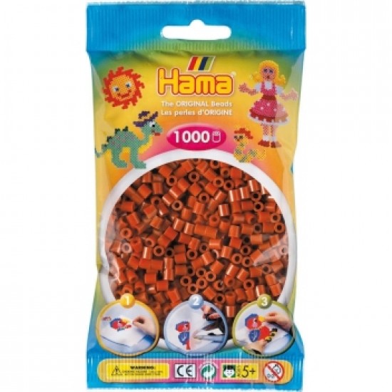 HAMA/SAC DE PERLES COULEUR CARAMEL 1000
