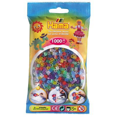 HAMA / SAC DE PERLES TRANS MIX 1000