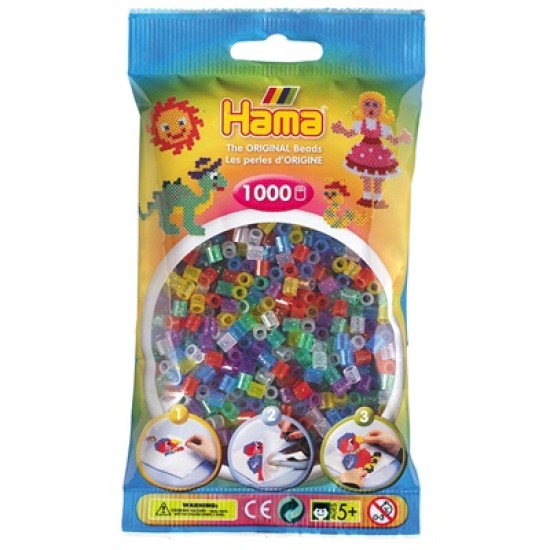 HAMA / SAC DE PERLES TRANS MIX 1000