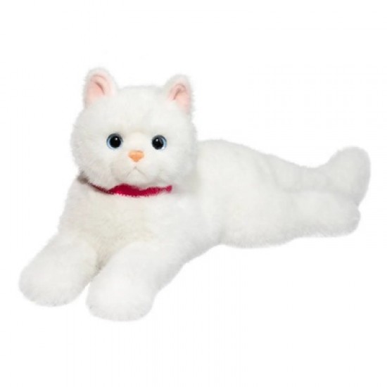 PELUCHE CHAT BLANC COUCHER 15"