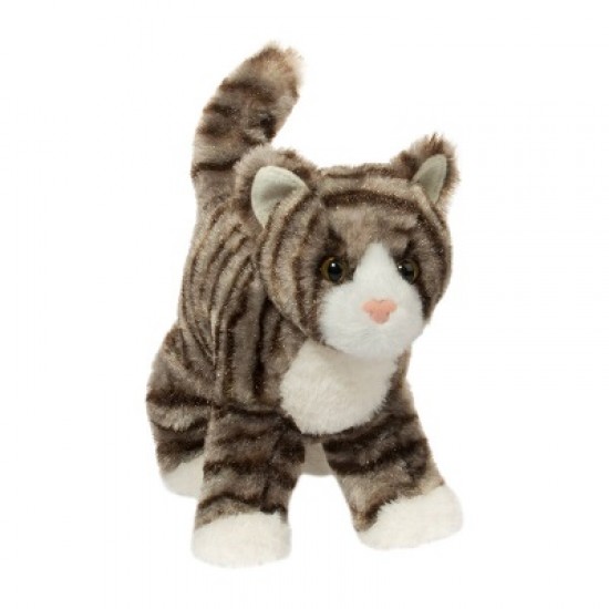 PELUCHE CHAT TIGRE GRIS