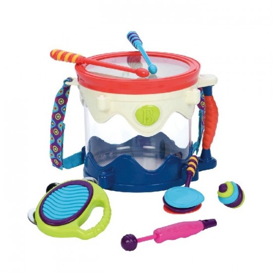 TAMBOUR REMPLIE D'INSTRUMENTS