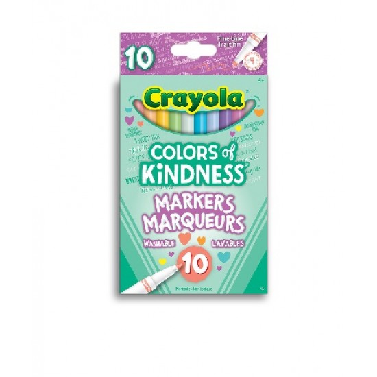 10 MARQUEURS TRAITS FINS "COLOR OF KINDNESS"