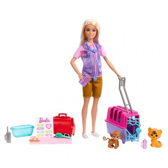 BARBIE CARRIERE SAUVETAGE ANIMAL