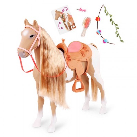 OG / CHEVAL PALOMINO CRINIÈRE À COIFFER
