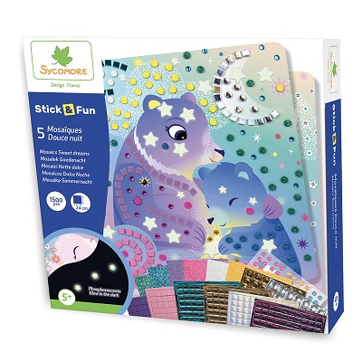 STICK'N FUN XXL 5 MOSAÏQUES - DOUCE NUIT