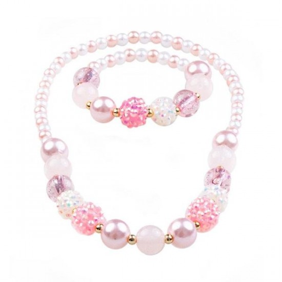 COLLIER ET BRACELET PINKY PEARL