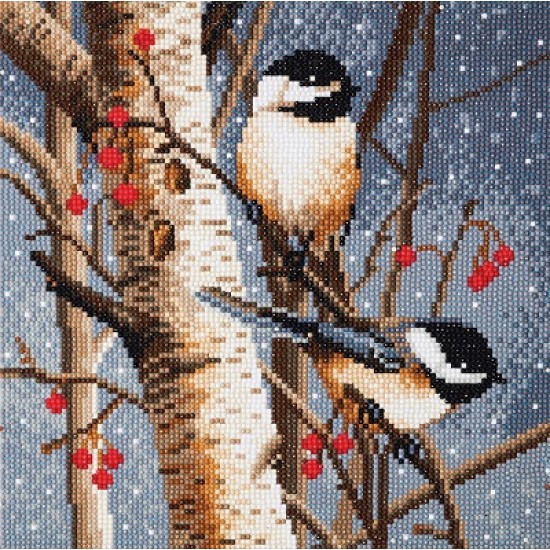 TOILE DIAMANT / ESPRIT DES BOIS DANS UN CADRE
