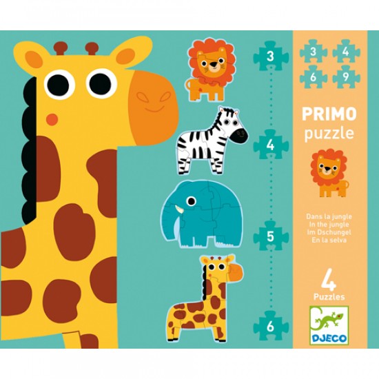 PRIMO PUZZLE/DANS LA JUNGLE 3-4-5-6