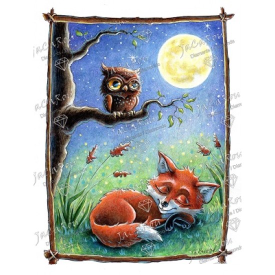 TOILE DIAMANT / SLEEPY FOX